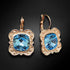 Earrings "Nostalgia (Aquamarine Blue)" with Swarovski™ crystals